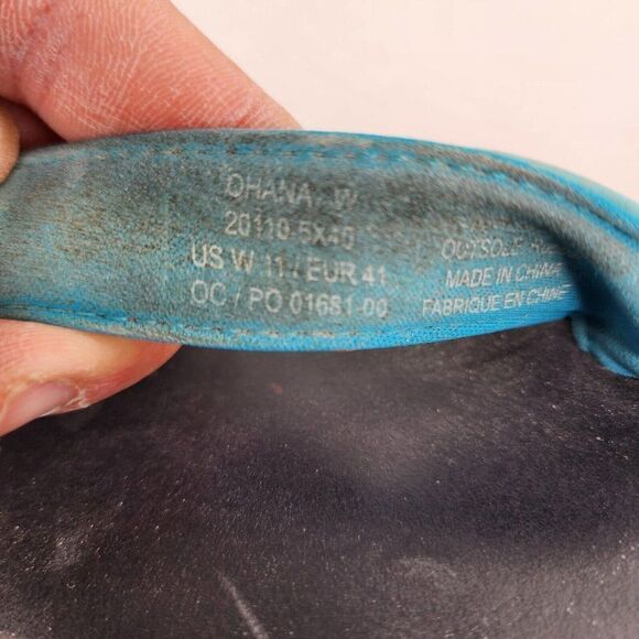 OluKai Ohana women's Thong Flip Flops US 11 Blue Slip On Slide Sandals - Picture 10 of 10